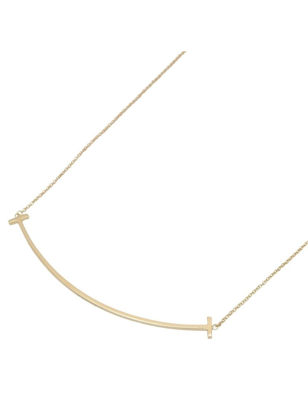Tiffany & Co Necklace T Smile Large 40 45.5 cm 18k